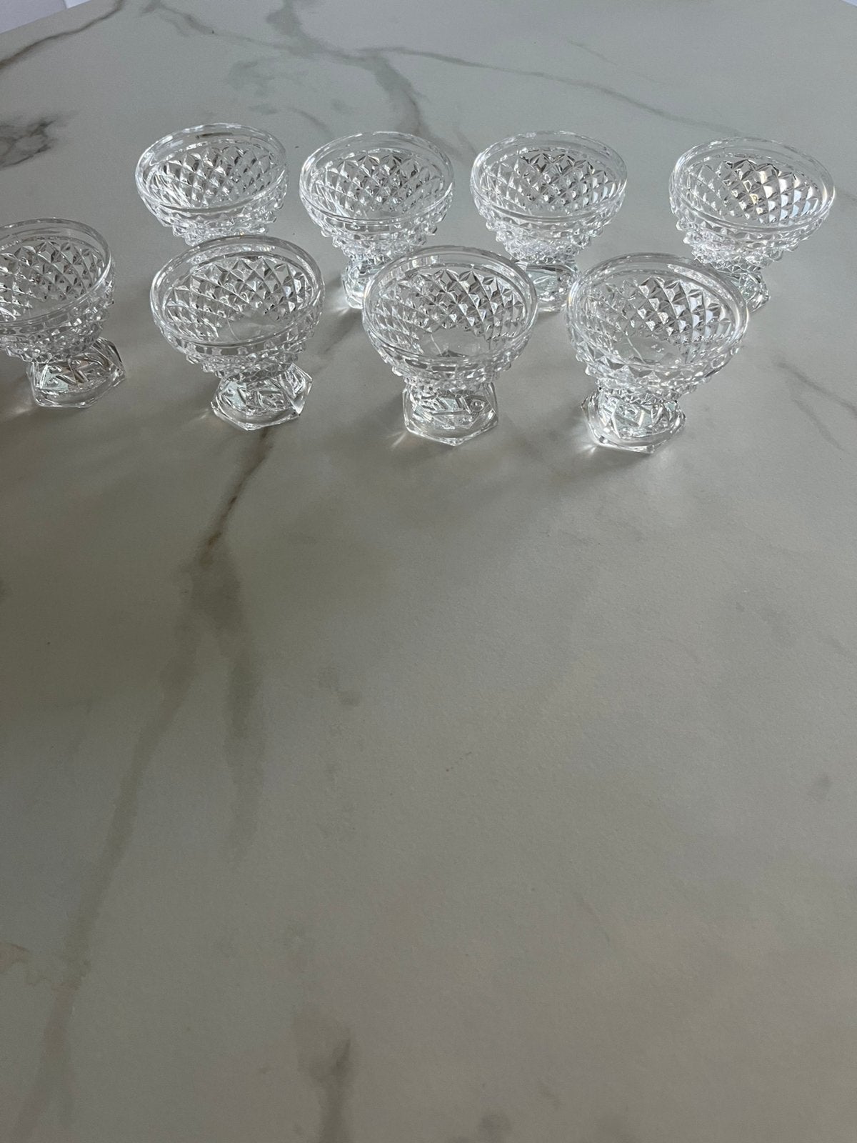 8 kleine glaasjes voor aperitiefhapje, Ophalen, Gebruikt, Borrel- of Shotglas
