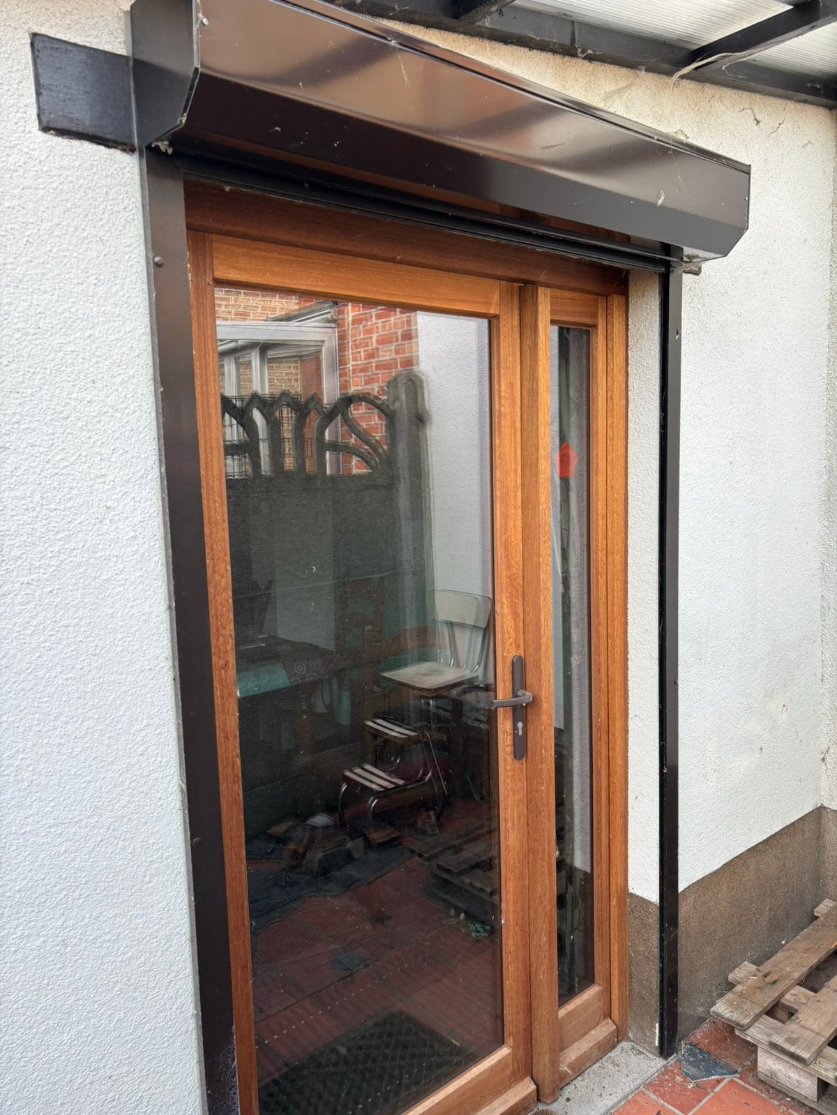 Rolluiken verschillende maten bruin in pvc, Ophalen, Zo goed als nieuw, Kunststof, Overige typen