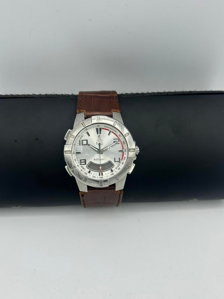Chrono Rodania 23932 Dakar Edition horloge - 10 ATM - Quartz, Overige merken, Leer, Staal, Polshorloge
