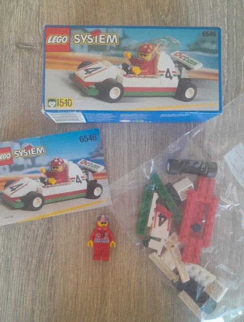 Vintage lego 6546 Octan Raceauto, Gebruikt, Inclusief instructies, Lego, Ophalen of Verzenden