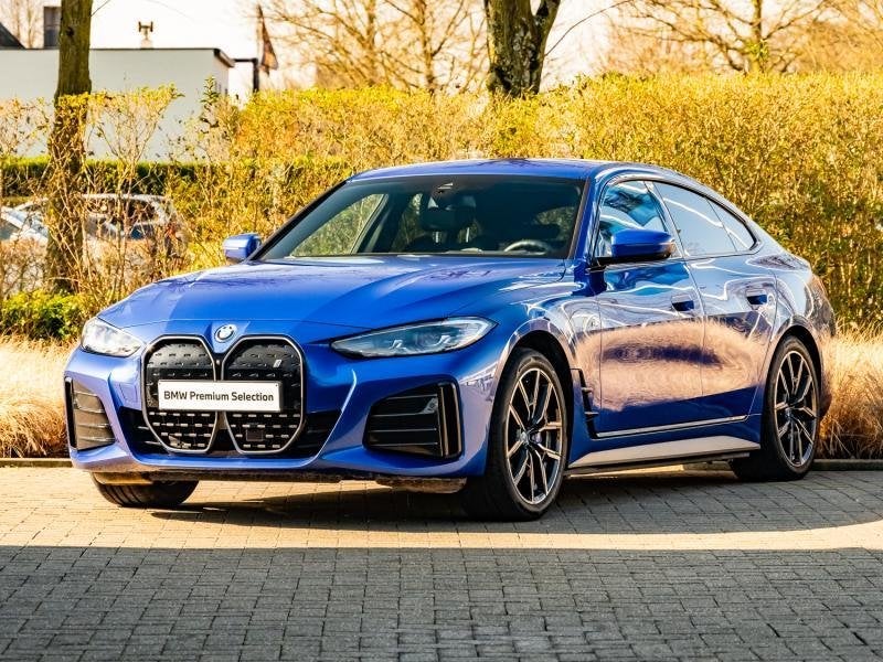 BMW i4 eDrive35, Auto's, Blauw, 5 deurs, Parkeersensor, 286 pk