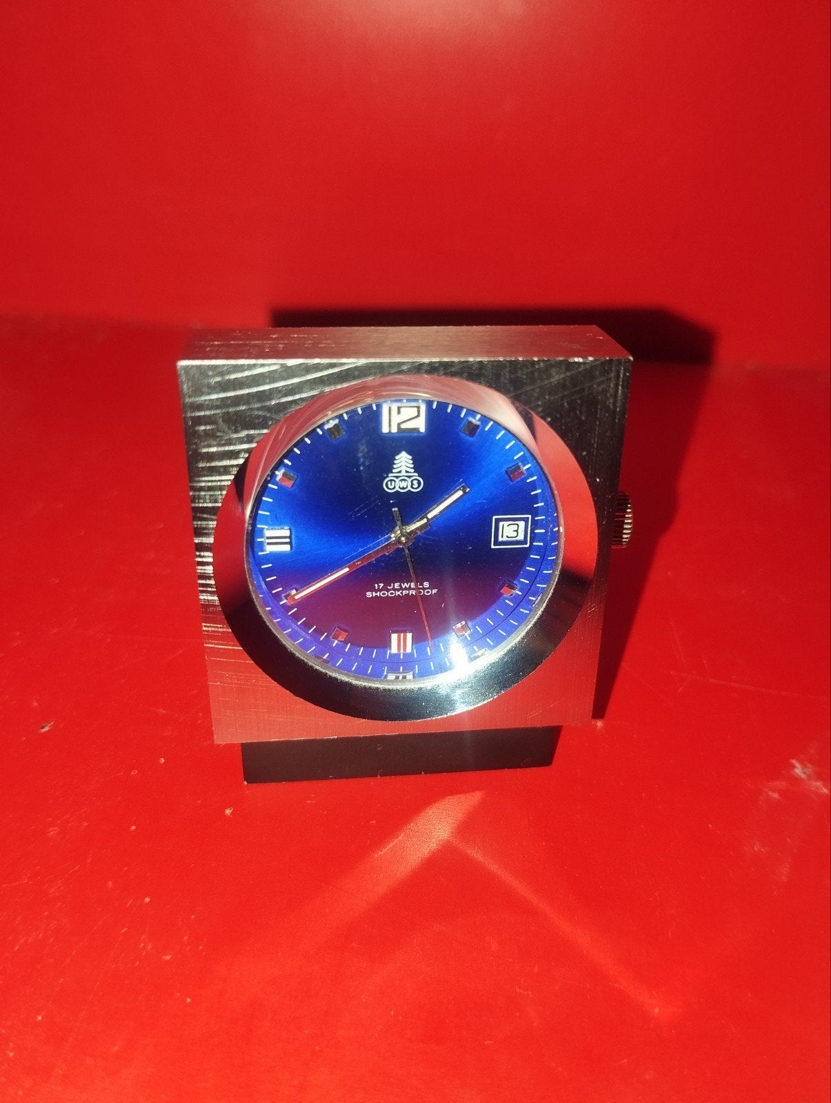 Montre vintage sur pied Allemagne 17 rubis, Collections, Collections Autre, Enlèvement ou Envoi