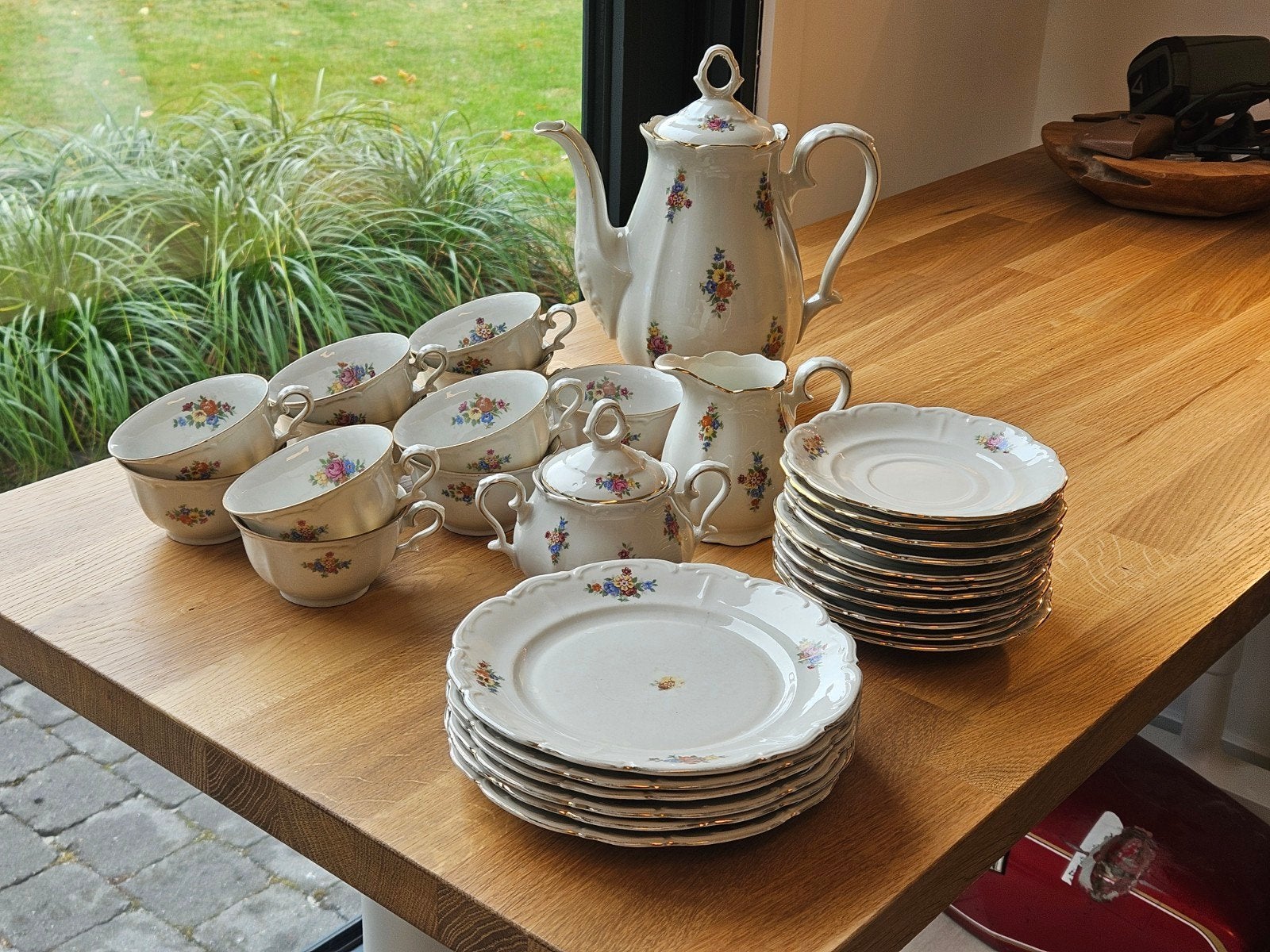 Prachtig vintage porseleinen servies Bareuther Bavaria, Antiquités & Art, Enlèvement