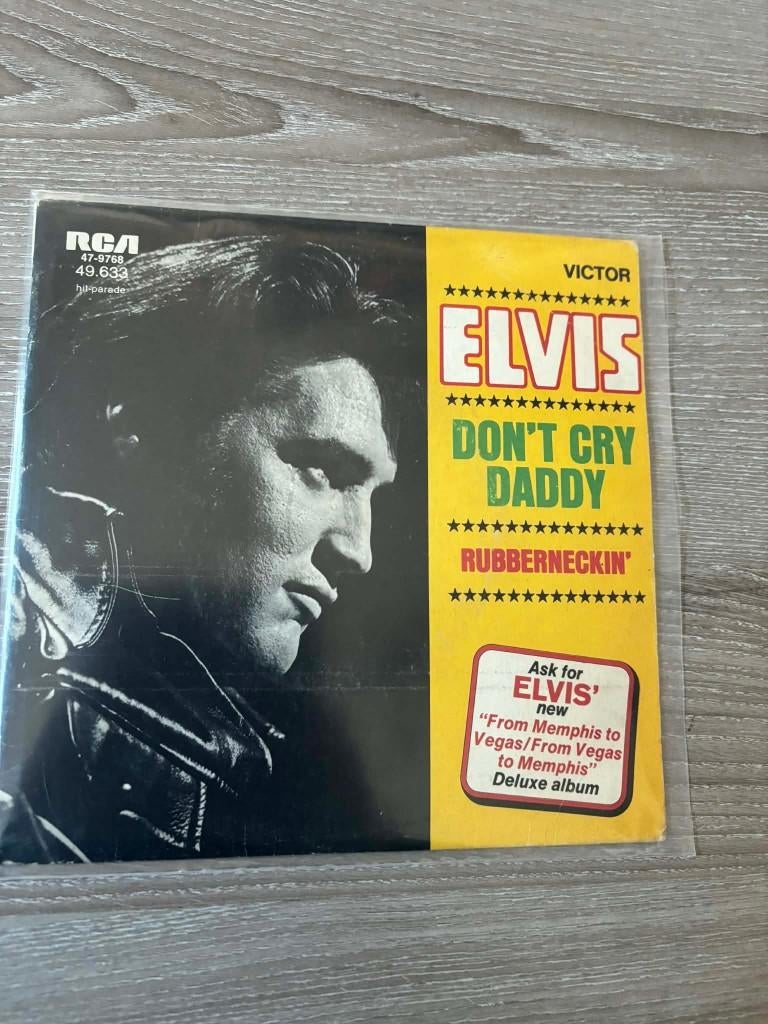 Elvis single, Don't cry daddy/Rubberneckin', Franse persing,, Cd's en Dvd's, Vinyl Singles, Gebruikt, 7 inch, Single, Ophalen of Verzenden