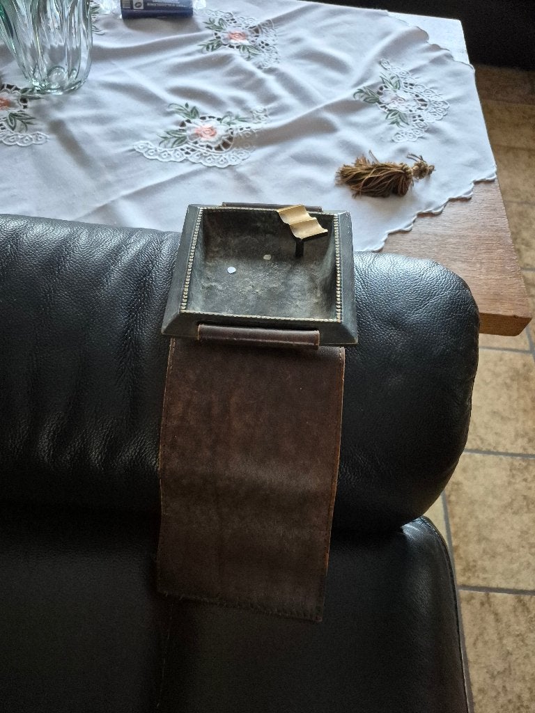 Vintage leuning Asbak, Enlèvement, Utilisé, Cendrier