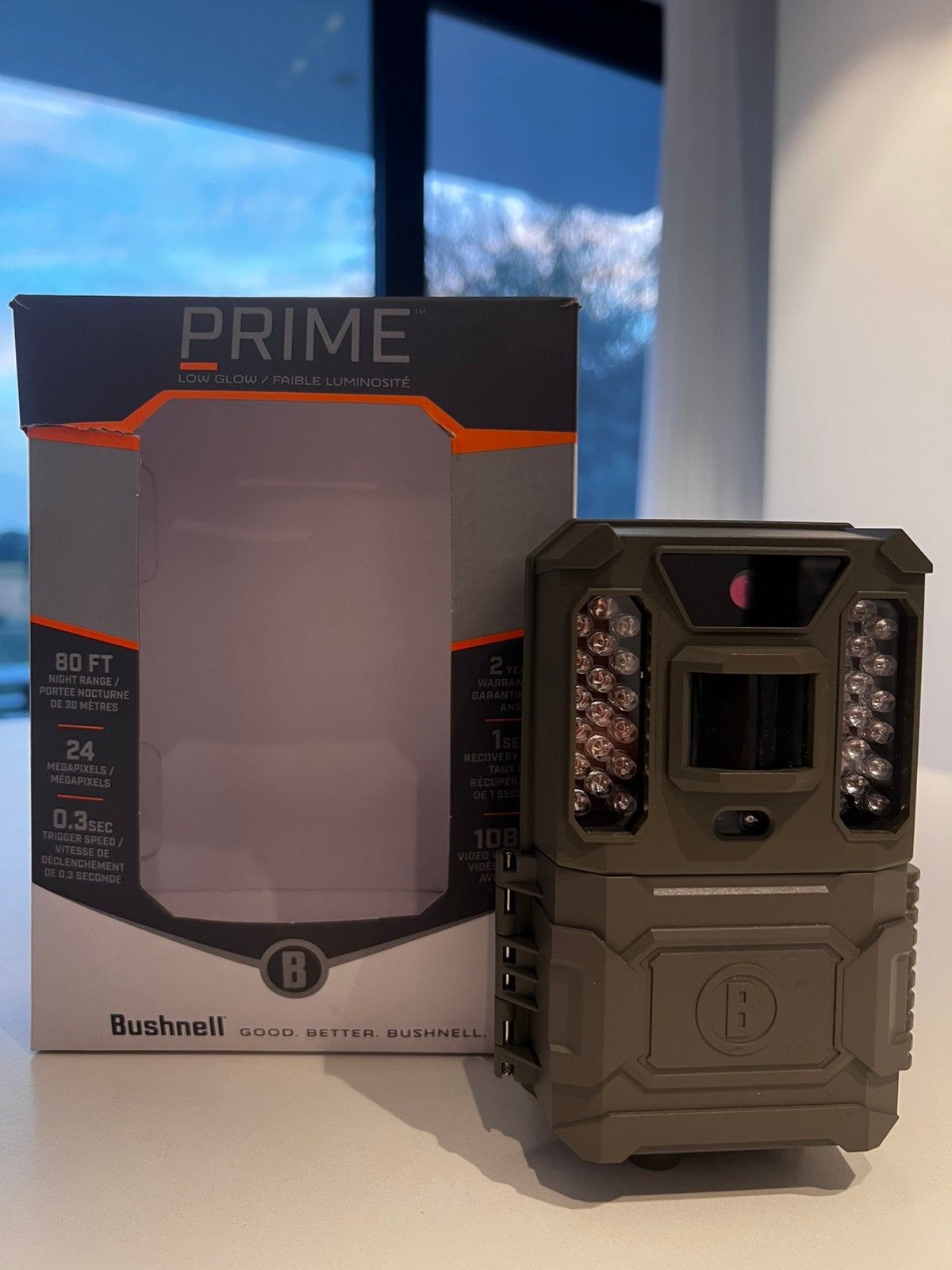 Bushnell 24MP Prime low glow camera, TV, Hi-fi & Vidéo, Caméscopes numériques, Enlèvement, Comme neuf, Caméra