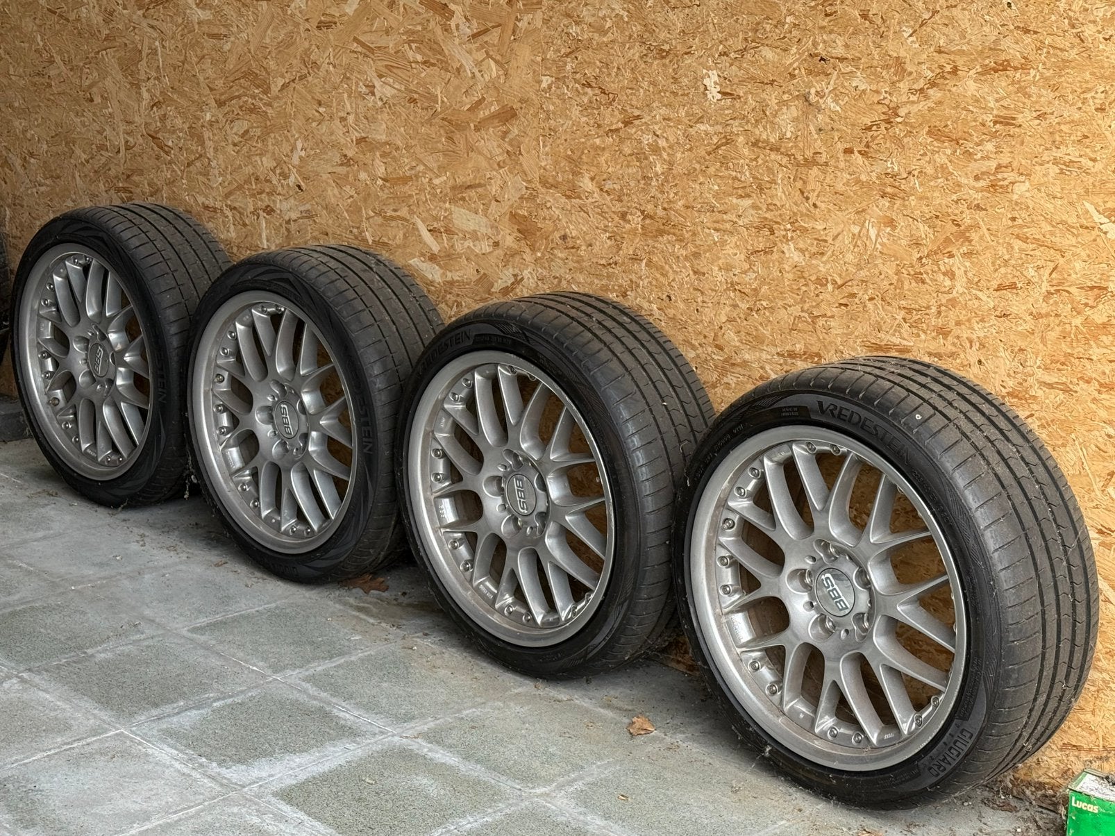 BBS velgen 18 inch et38 rx507 + Vredestein 225/40 ZR18, Auto-onderdelen, Banden en Velgen, Ophalen, 18 inch, Velg(en)