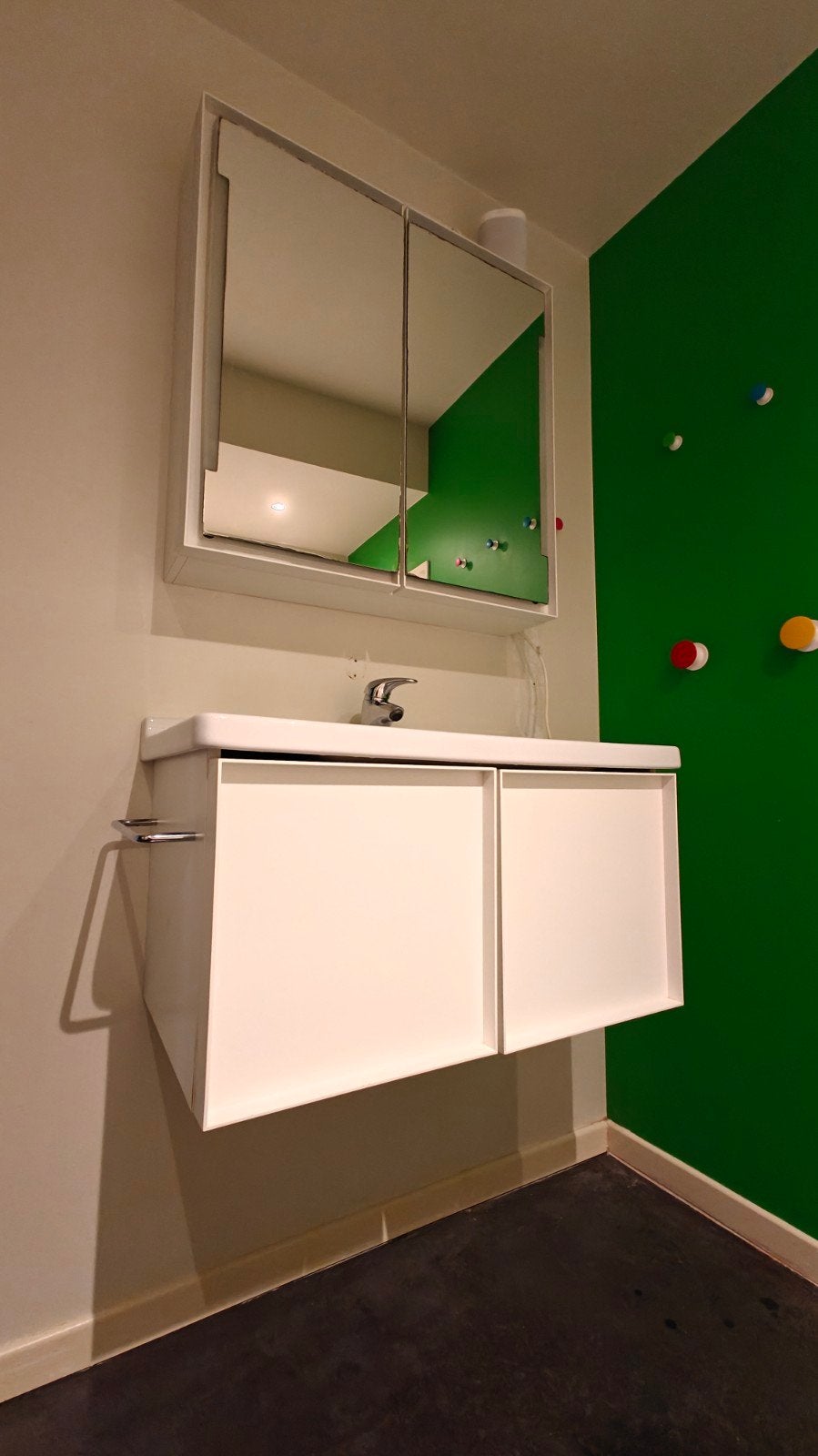 badkamermeubel duravit met grote lavabo, Ophalen, Spiegelkast