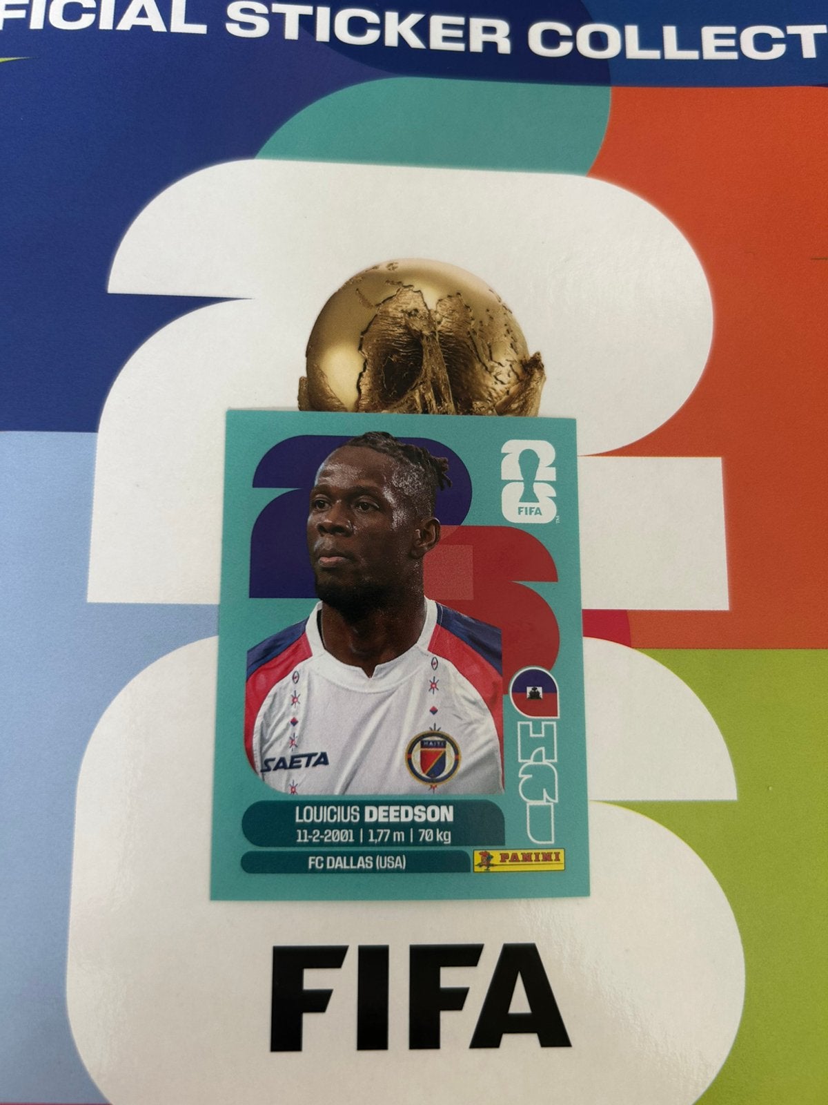 Panini coupe du monde 2026 Loucius Deedson, Enlèvement ou Envoi, Neuf