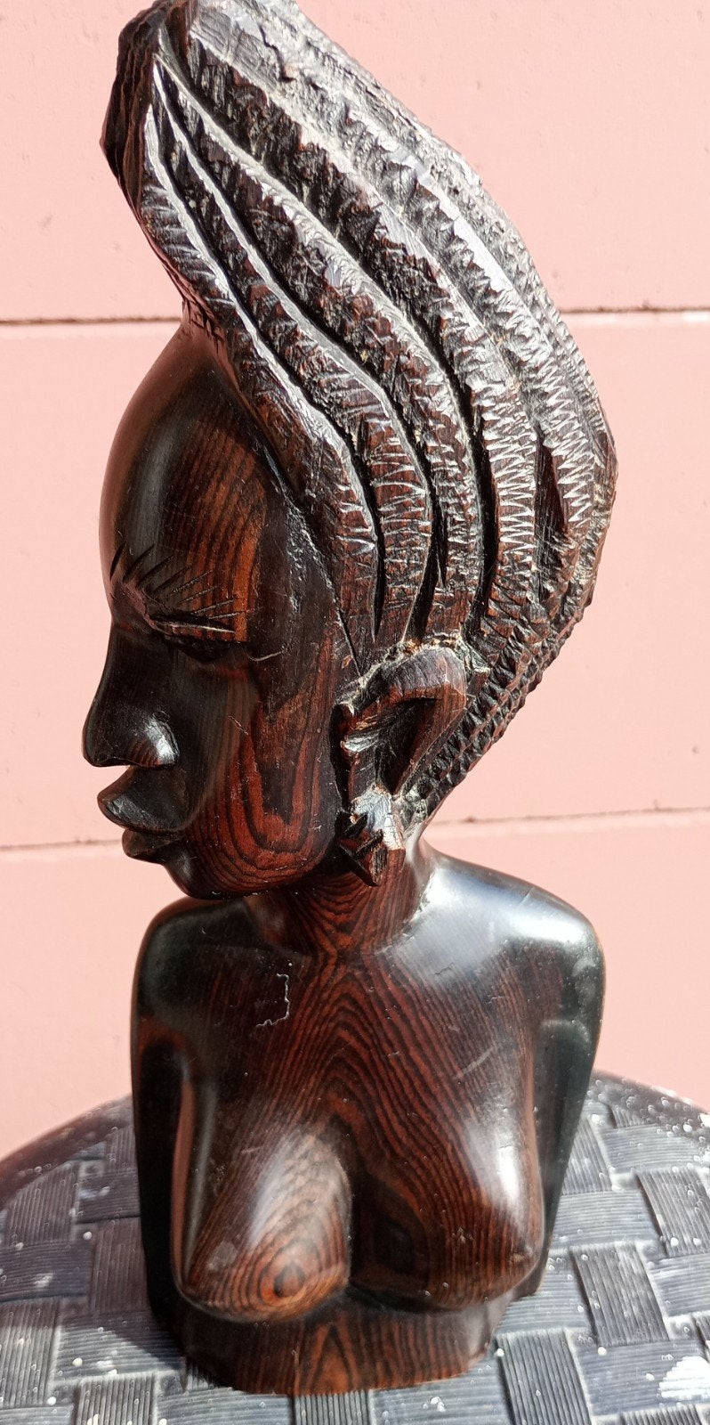 Décoration Africaine, Antiquités & Art, Enlèvement, Bois, Buste, Femme