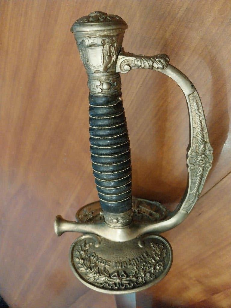 Zwaard voor officier van de keizerlijke garde Napoleon III, Ophalen of Verzenden, Landmacht, Zwaard of Sabel
