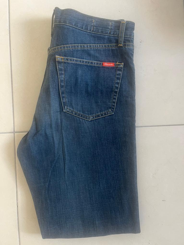 Faconable-w 33, Kleding | Dames, Broeken en Pantalons, Ophalen, Gedragen, Blauw, Lang