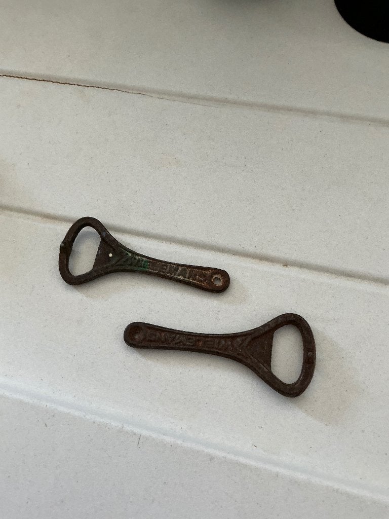 Anthieke flesopener Wielemans twee stuks, Enlèvement, Utilisé, Ouvre-bouteille, Autres marques
