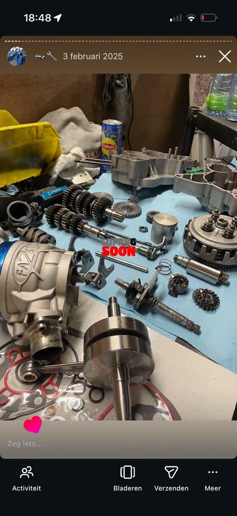 Blok revisie am6/piaggio/crossmotoren, Ophalen, Blok