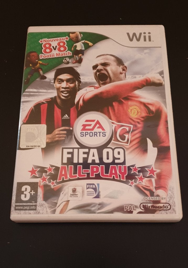 WII - Fifa All Paly 09 (2008), Consoles de jeu & Jeux vidéo, Enlèvement ou Envoi, Utilisé, À partir de 3 ans, 3 joueurs ou plus