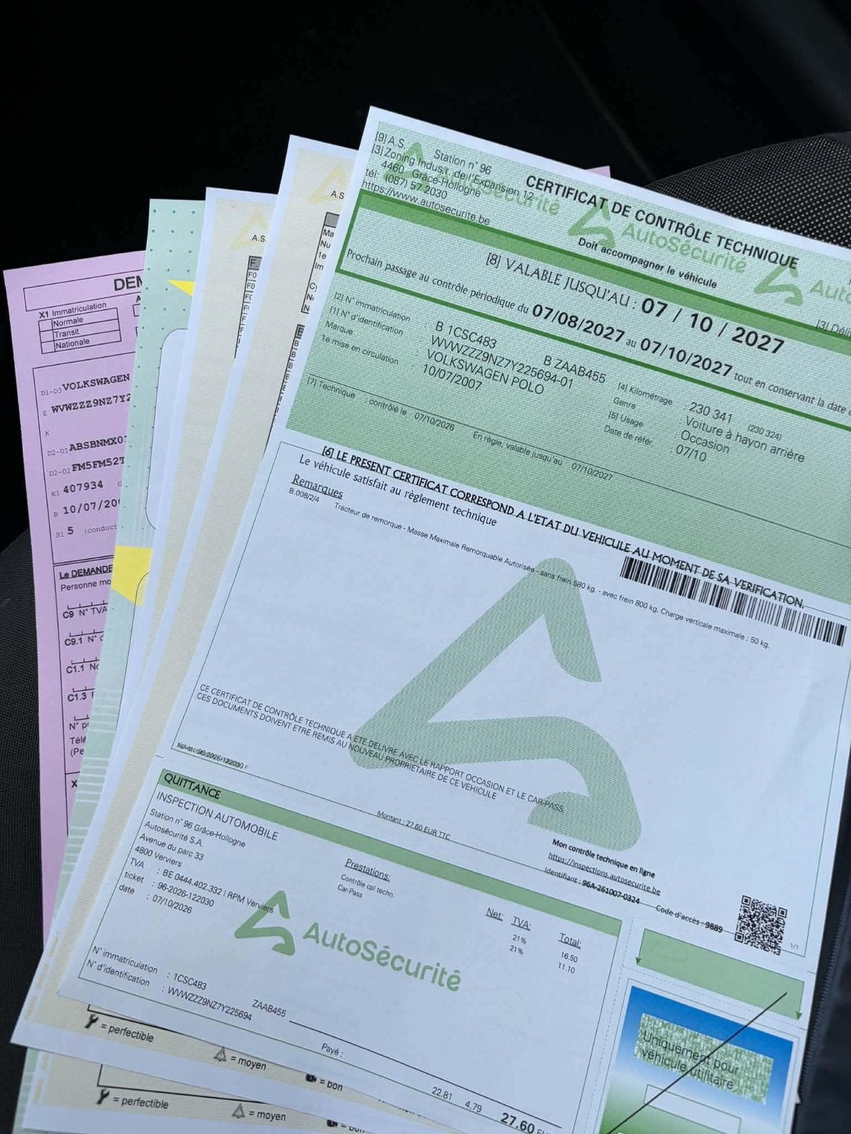 VW Polo 1.4 Tdi prete à immatriculer, Autos, Argent ou Gris, Achat, https://public.car-pass.be/verify/4814-2697-3128, Entreprise
