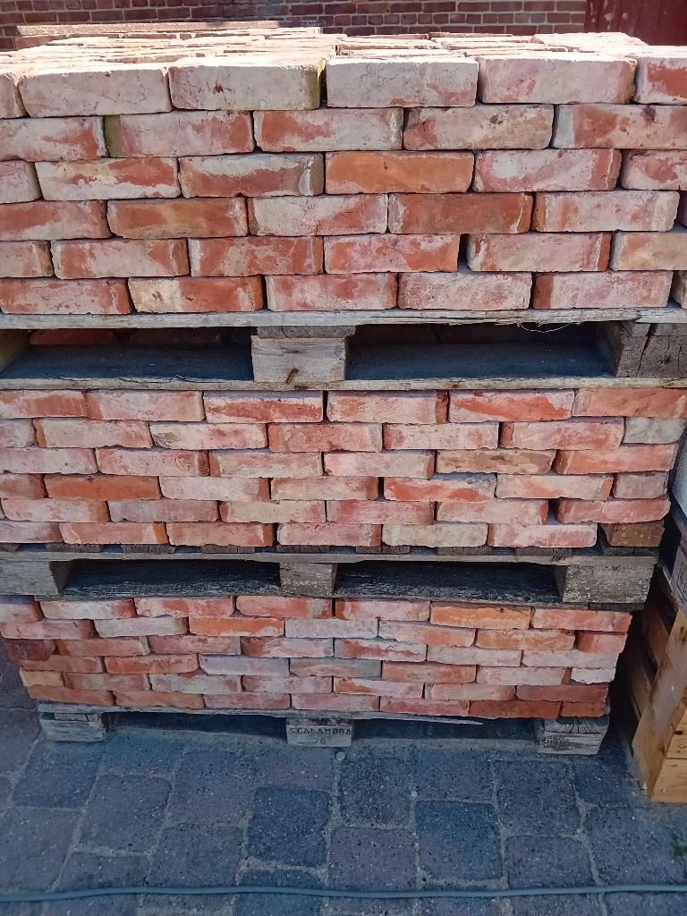 6.200 Gekuiste OUDE BEERSE RECUP GEVELSTEEN, gratis geladen, Bricolage & Construction, Briques, Utilisé, Briques, Enlèvement