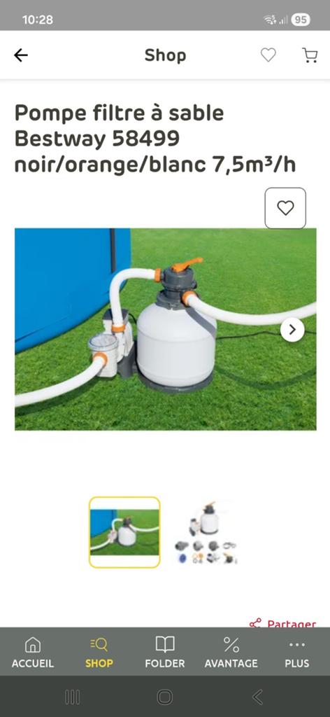 Piscine Bestway, Ophalen, Zwembadpomp