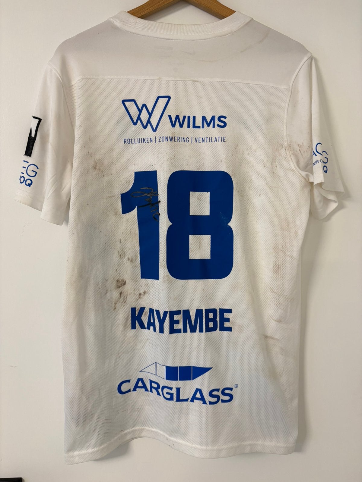 Matchworn shirt KRC Genk, Verzamelen, Ophalen of Verzenden, Zo goed als nieuw, Shirt