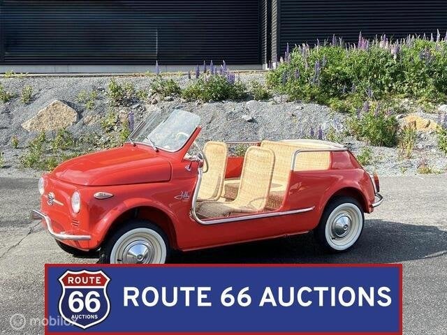Fiat 500 Jolly Spiaggina | 1964 | Route 66 Auctions, Achat, Entreprise, Boîte manuelle, Autre carrosserie