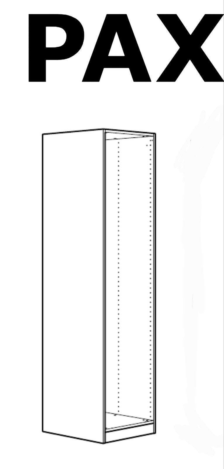 Pax armoire 50x58x201, Ophalen