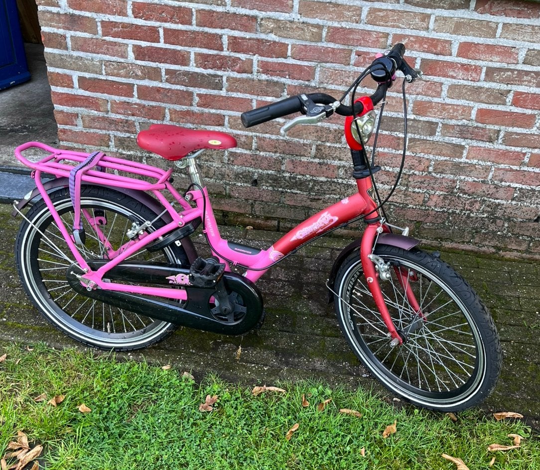Batavus meisjesfiets 20 inch, Fietsen en Brommers, Ophalen, Terugtraprem, Gebruikt, Handrem