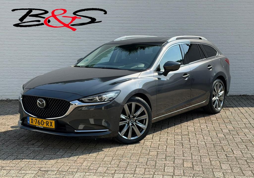 Mazda 6 Sportbreak 2.5 SkyActiv-G Automaat Stoelverwarming/V, Autos, Mazda, Achat, Entreprise, Carnet d'entretien, Noir