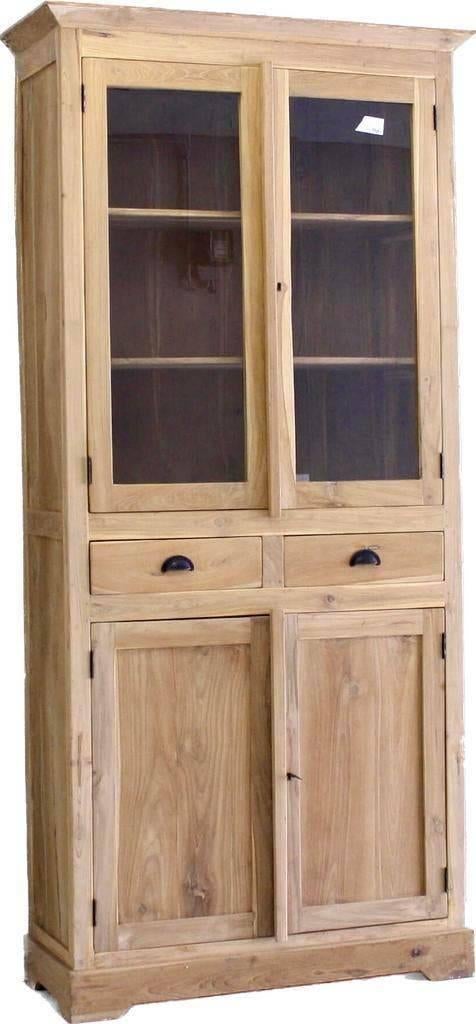 Vitrine en teck massif - Disponible rapidement en stock, Enlèvement ou Envoi, Teck
