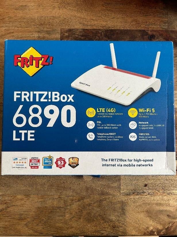 ➡️ NIEUW AVM FritzBox 6890LTE 6890 LTE 4G mobiel Gigabit, Informatique & Logiciels, Routeurs & Modems, Enlèvement ou Envoi, Neuf