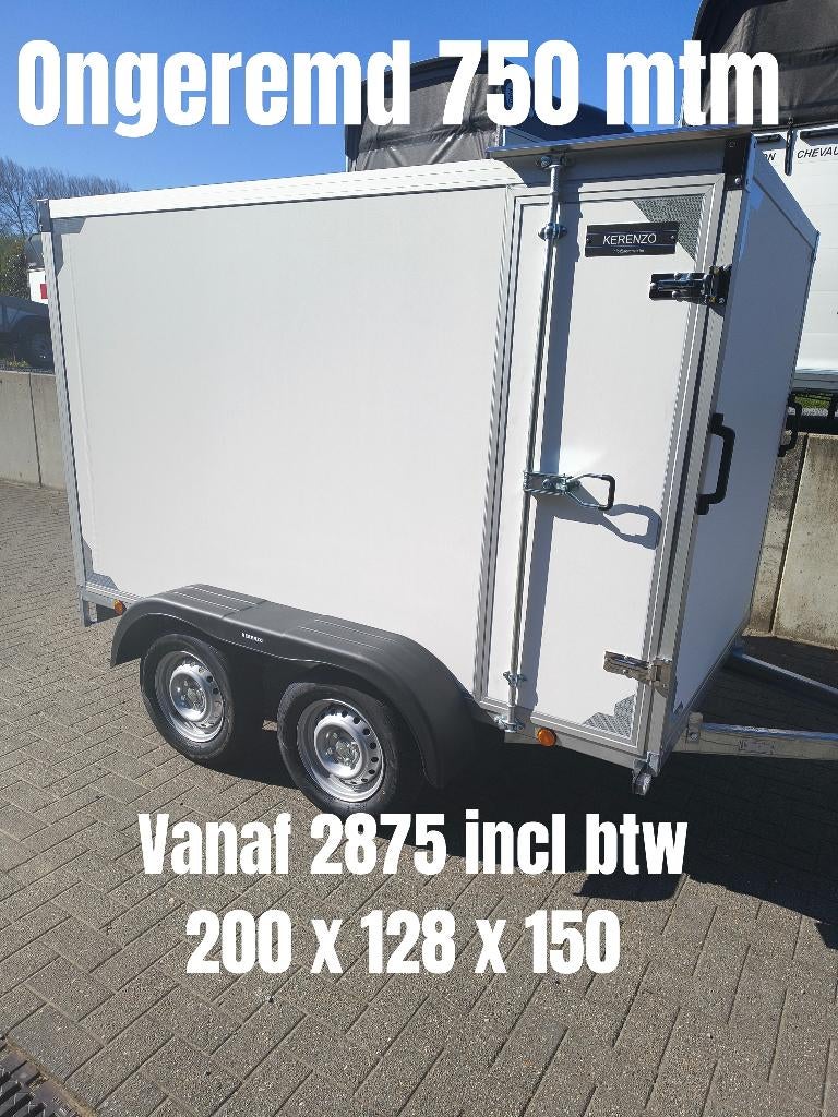Aanhangwagens van 750 tot 3500 mtm nieuw, Autos : Divers, Remorques, Neuf, Enlèvement