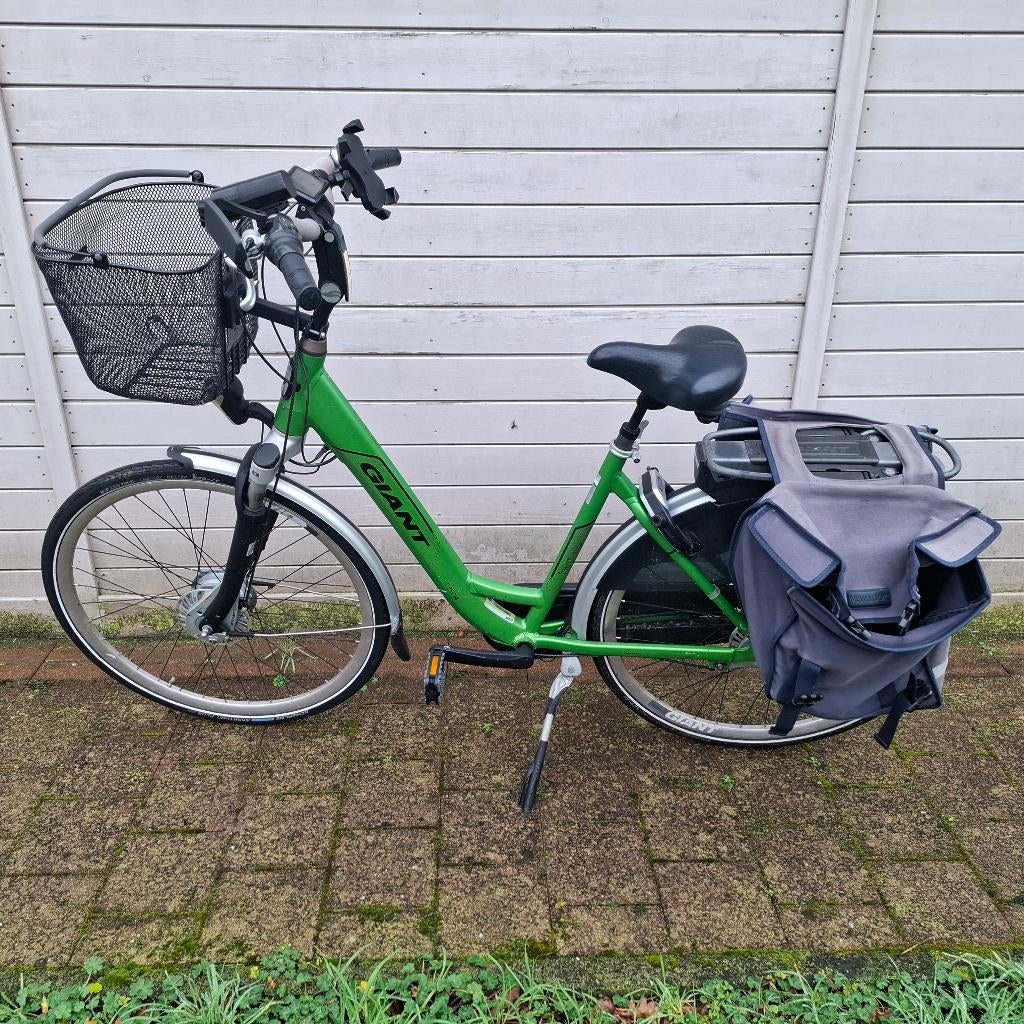 Elektrische damesfiets Giant Twist Go maat M groen, Ophalen, Gebruikt, Giant, 47 tot 51 cm