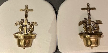 2 Antieke Aspersorium   in het Nederlands wijwatervaten, Antiek en Kunst, Ophalen