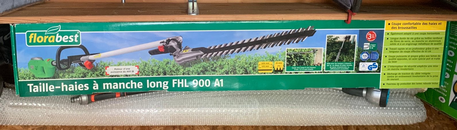 Elektrische telescopische heggenschaar/Florabest FHL 900 A1, Ophalen, Zo goed als nieuw