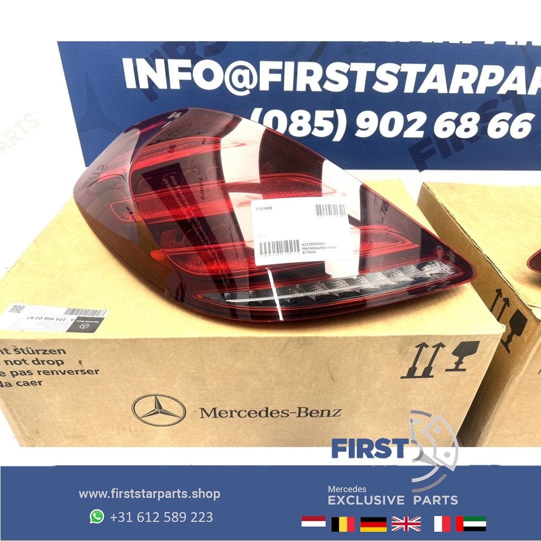W222 S KLASSE FACELIFT ACHTERLICHT LINKS A2229066904 VOL LED, Auto-onderdelen, Gebruikt, -, Ophalen of Verzenden, -