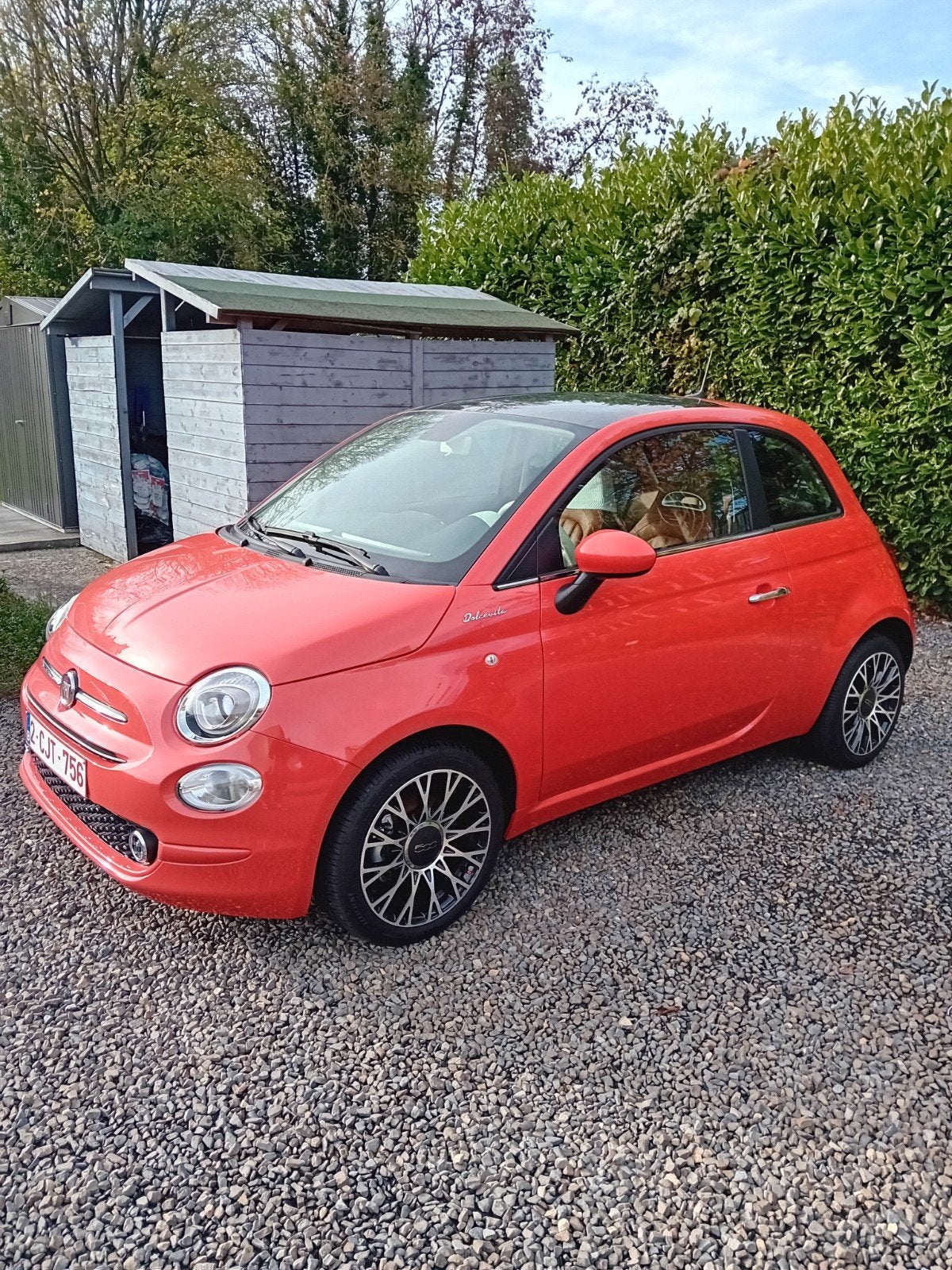 FIAT 500 1.O HYBRIDE, ÉTAT NEUVE, 2035KM , ANNÉE 25/10/2022, Autos, Cuir, Achat, Euro 6, Feux de jour LED