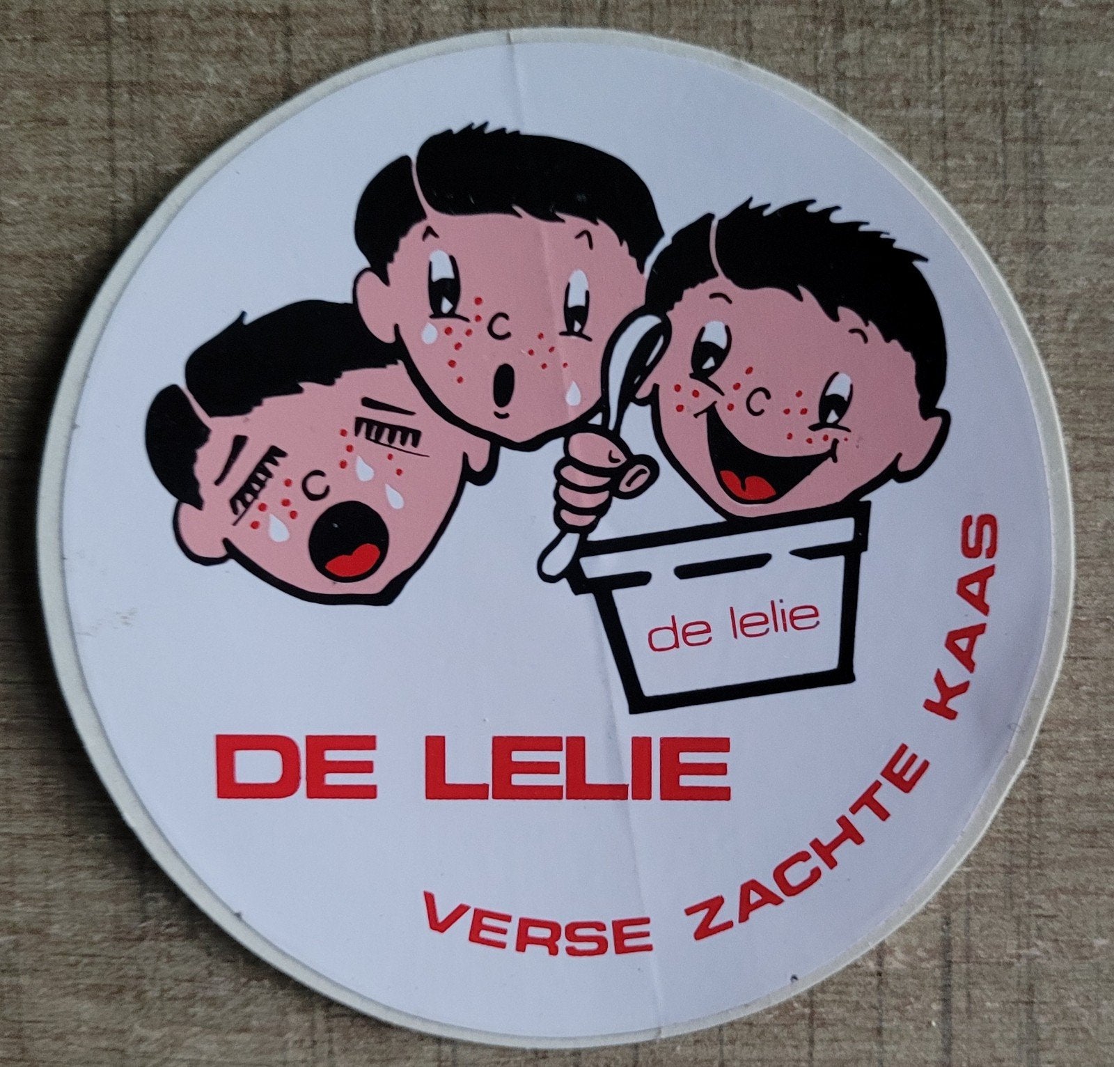 Oude sticker: De Lelie, Ophalen of Verzenden, Gebruikt, Merk