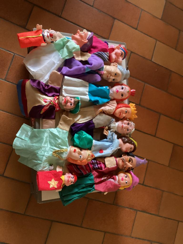 13 Poppenkastpoppen +Kindersprookslaapzak, Ophalen of Verzenden, Zo goed als nieuw, Overige typen
