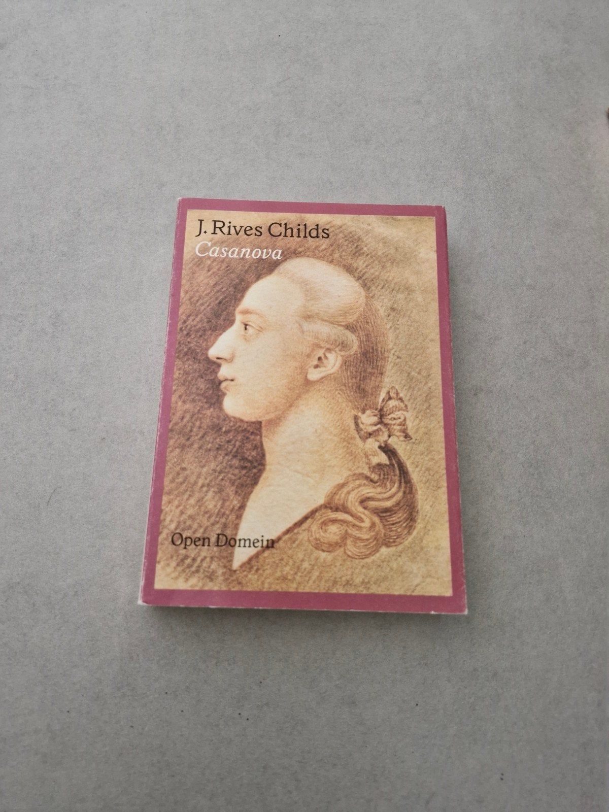 Casanova - J. Rives Childs, Envoi, J. Rives Childs