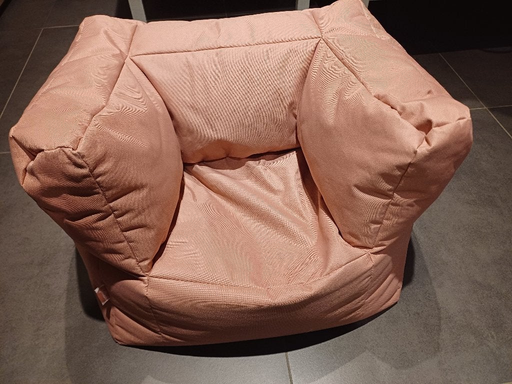 Kinderfauteuil (Mellow Pink) - Kinder Zitzak Jollein, Huis en Inrichting, Zitzakken, Ophalen of Verzenden, Zo goed als nieuw, Roze