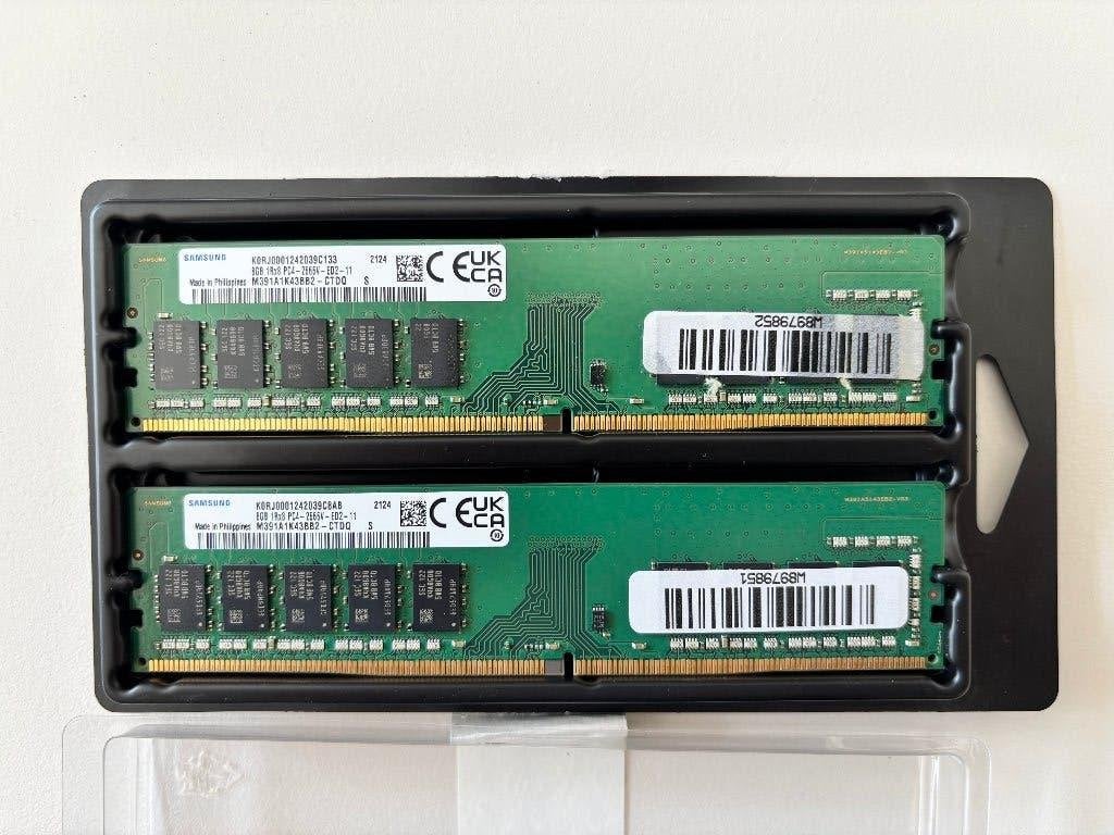 RAM ECC pour serveur Samsung (2 x 8 Go de DDR4), Informatique & Logiciels, DDR4, Serveur, Utilisé, 16 GB