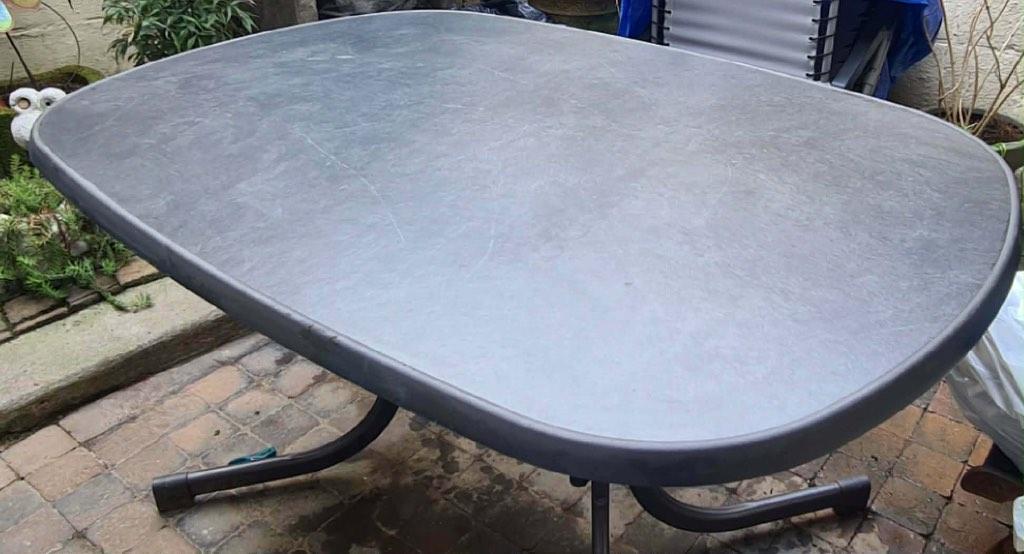 Table jardin, Jardin & Terrasse, Enlèvement, Utilisé, Ovale, Plastique