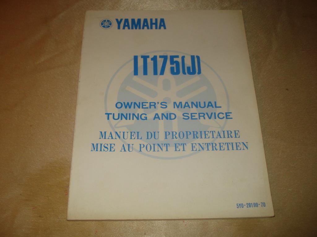 YAMAHA IT175(J) Ancien Manuel du Propriétaire, Ophalen of Verzenden, Yamaha