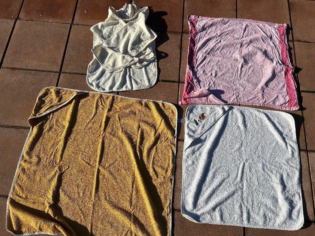 Lot de 4 Sorties de Bain Bébé (ou achat individuel), Kinderen en Baby's, Ophalen of Verzenden, Zo goed als nieuw, Overige typen