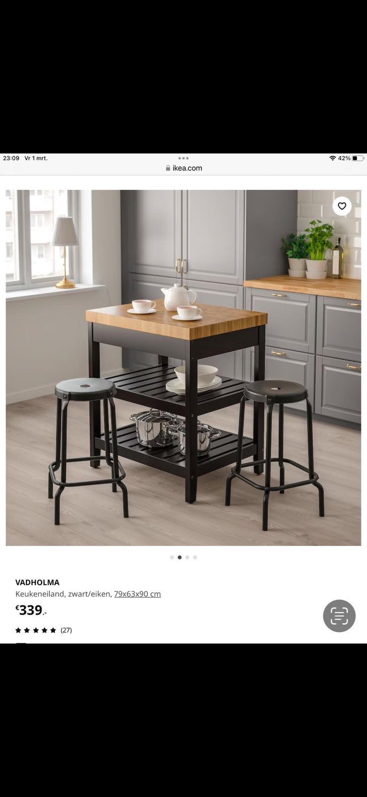 Ikea kastje/ schoenenrek, Huis en Inrichting, Barren, Zo goed als nieuw, Ophalen