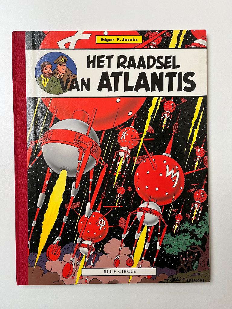 Blake en Mortimer - Raadsel van Atlantis - gr. formaat  1986, Envoi, Comme neuf, Edgar P. Jacobs