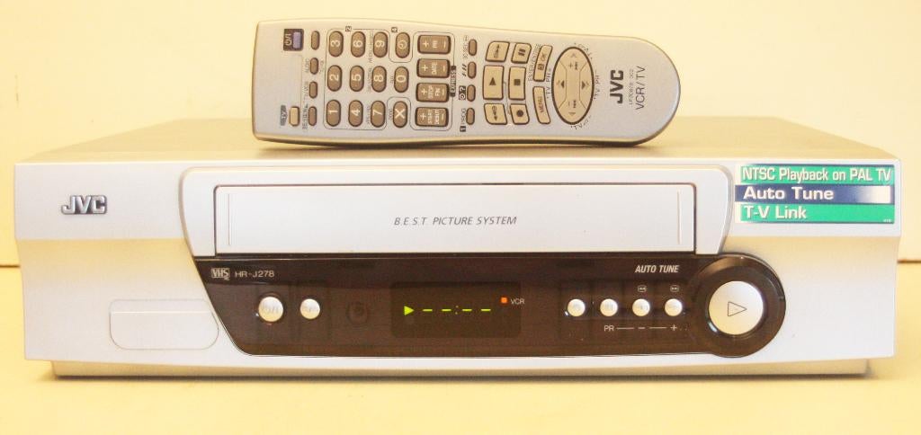 JVC Videorecorder Met Afstandsbediening / Model HR-J278, Enlèvement ou Envoi, Comme neuf, Lecteur ou enregistreur VHS