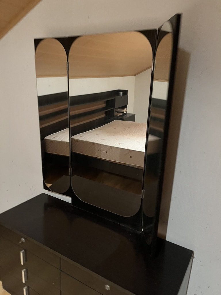 Vintage slaapkamer voor 2 personen, Maison & Meubles, Chambre à coucher | Chambres à coucher complètes, Enlèvement, Utilisé, Deux personnes