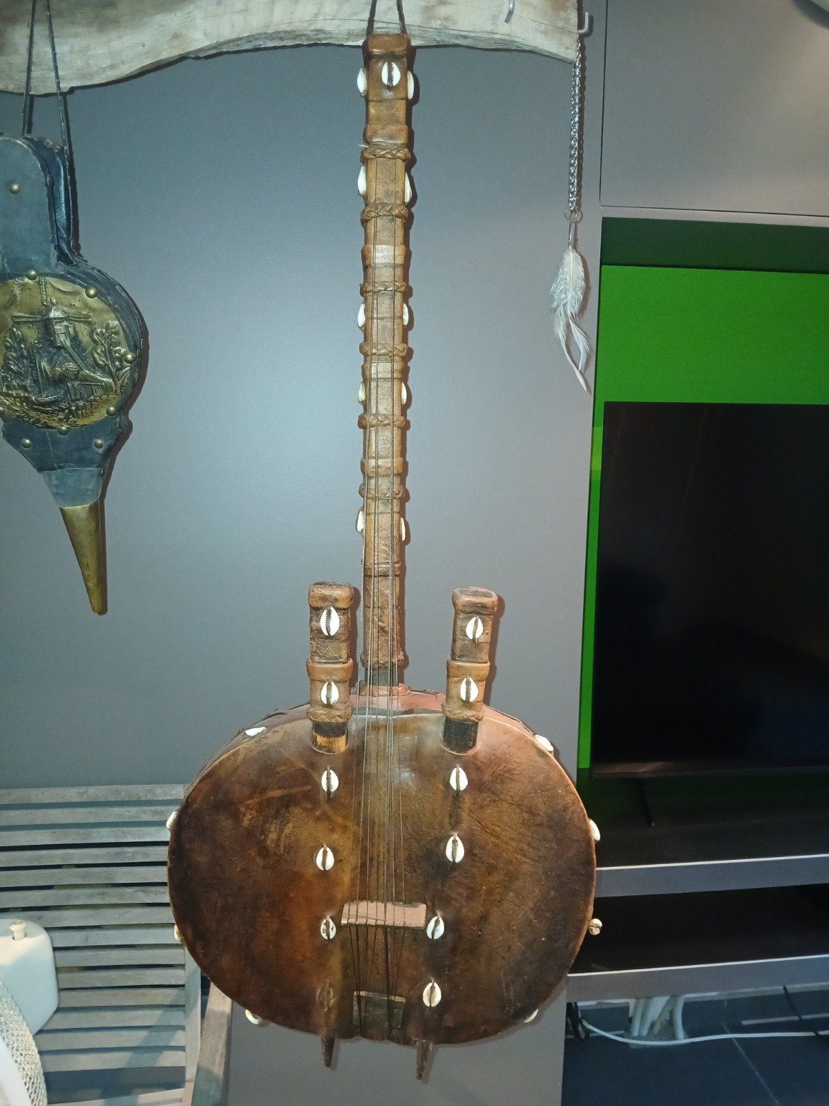 Zeer oude Kora , Afrikaanse harp., Ophalen