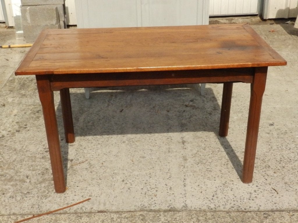Table antique en chêne avec 2 tiroirs, Enlèvement