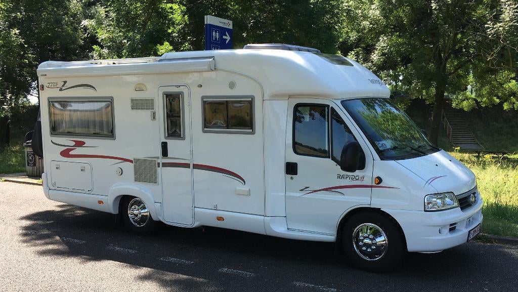 Rapido 773F in zeer mooie staat, Caravans en Kamperen, Afzuigkap, Airbags, Ringverwarming, Fiat